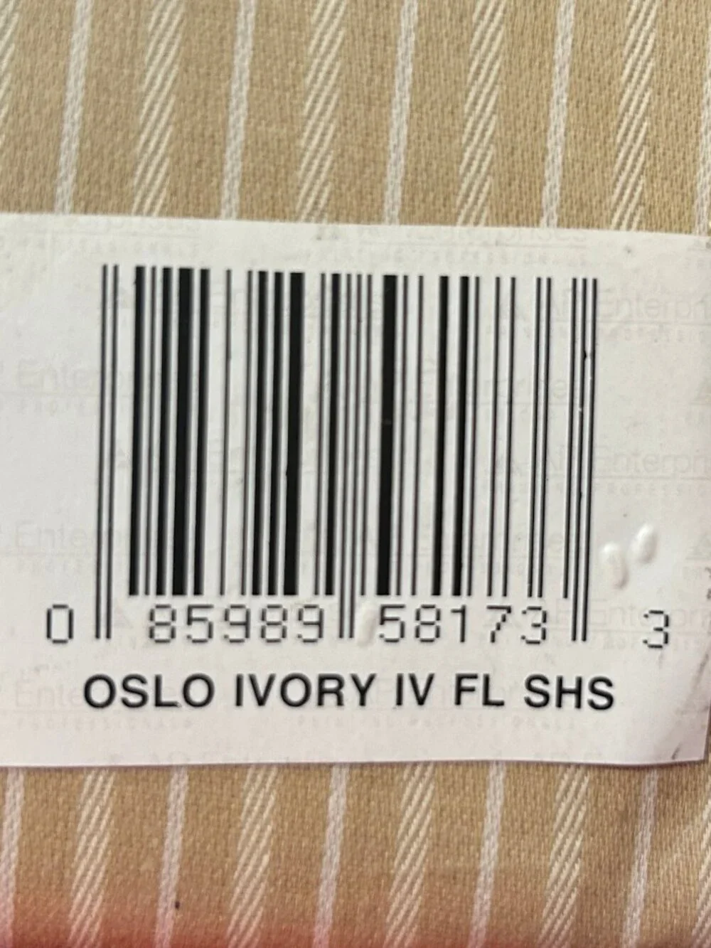 Vintage Full size Deep Fitted Sheet Set~Nautica Oslo Ivory Ecru Tan Stripe~310TC